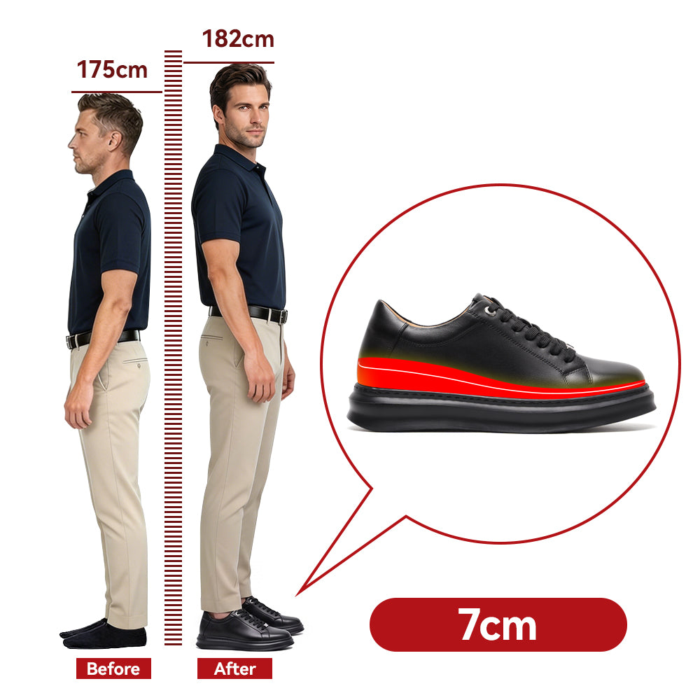 BUTY PODWYŻSZAJĄCE ENZO +7 CM